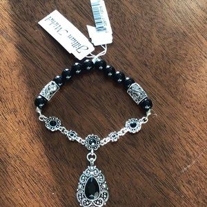 Black and silver bracelet